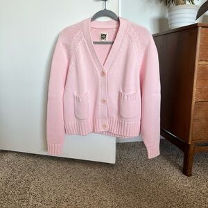 Slow Love Staple Cardigan Mallow Pink Size 1